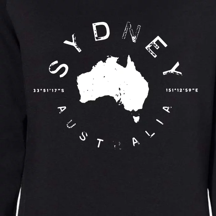 Sydney Australia Retro Vintage Graphic Womens California Wash Sweatshirt