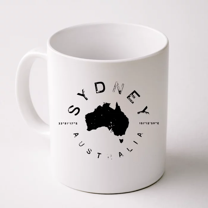 Sydney Australia Retro Vintage Graphic Front & Back Coffee Mug