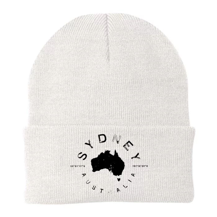 Sydney Australia Retro Vintage Graphic Knit Cap Winter Beanie