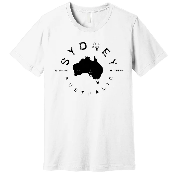 Sydney Australia Retro Vintage Graphic Premium T-Shirt