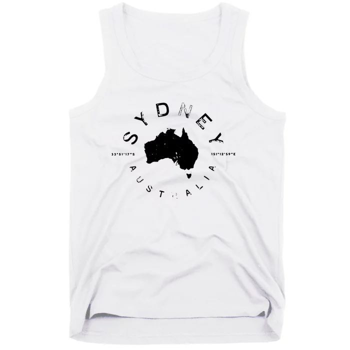 Sydney Australia Retro Vintage Graphic Tank Top