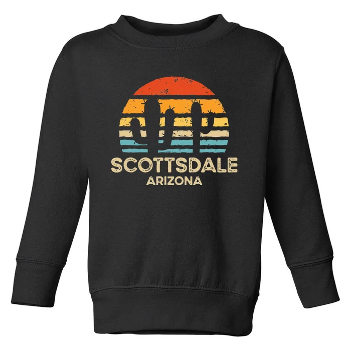 Scottsdale Arizona Retro Sunset Toddler Sweatshirt