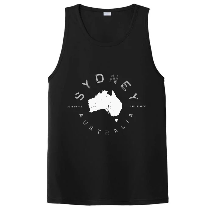 Sydney Australia Retro Vintage Performance Tank