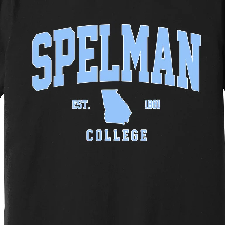 Spelman Arch Retro College Athletic Sports Outfits Premium T-Shirt