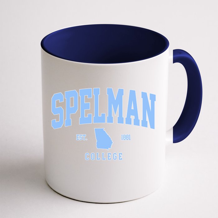 Spelman Arch Retro College Athletic Sports Outfits Front & Back Coffee Mug