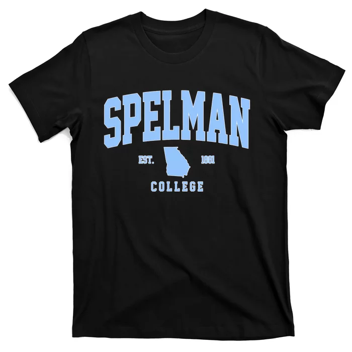 Spelman Arch Retro College Athletic Sports Outfits T-Shirt