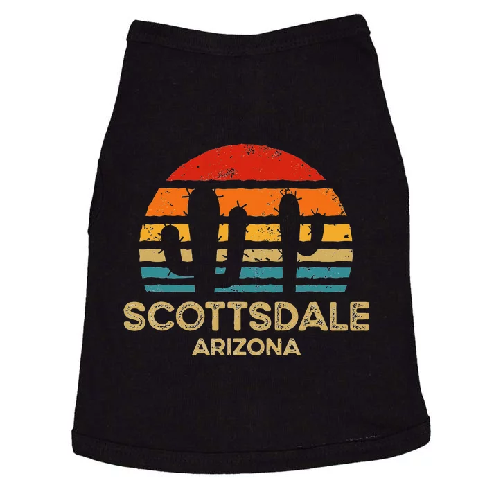 Scottsdale Arizona Retro Sunset Doggie Tank