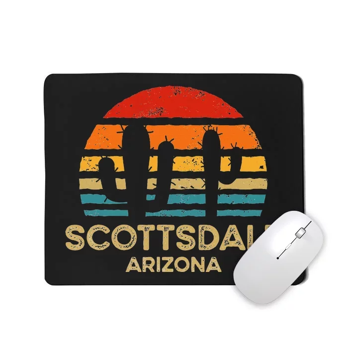 Scottsdale Arizona Retro Sunset Mousepad