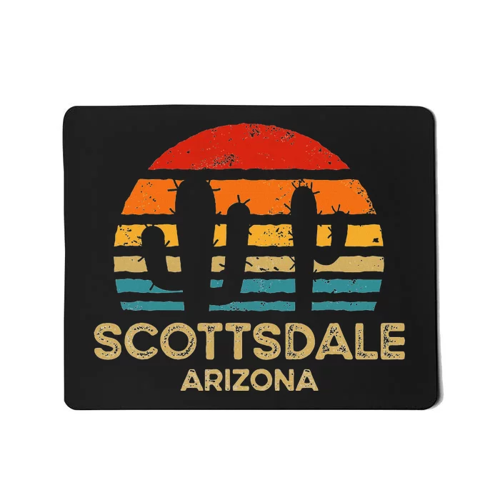 Scottsdale Arizona Retro Sunset Mousepad