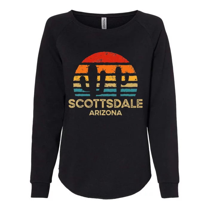 Scottsdale Arizona Retro Sunset Womens California Wash Sweatshirt