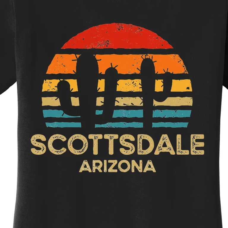 Scottsdale Arizona Retro Sunset Women's T-Shirt