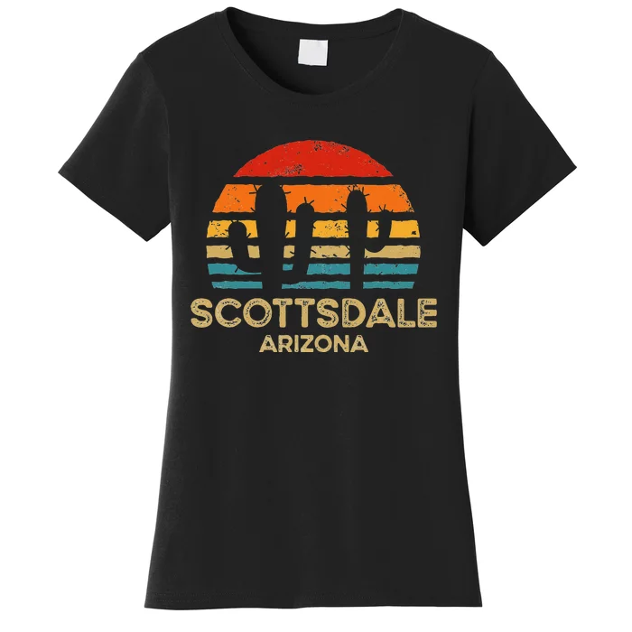 Scottsdale Arizona Retro Sunset Women's T-Shirt