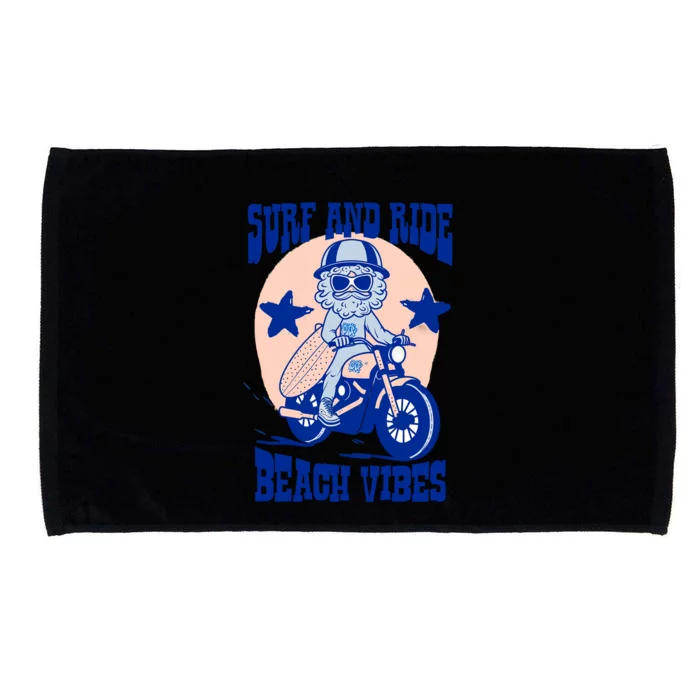 Surf And Ride Beach Vibes Microfiber Hand Towel