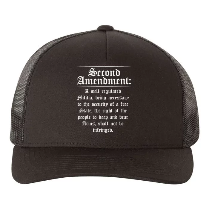 Second Amendment Rights Proud 2a Pro Gun Rights American Yupoong Adult 5-Panel Trucker Hat