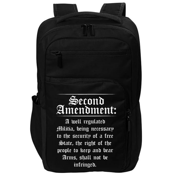 Second Amendment Rights Proud 2a Pro Gun Rights American Impact Tech Backpack