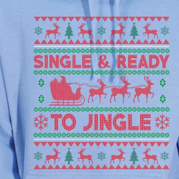 Single And Ready To Jingle Funny Ugly Christmas Sweater Unisex Surf Hoodie