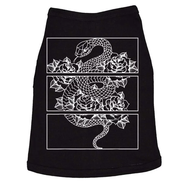 Snake And Roses Soft Grunge Aesthetic Doggie Tank