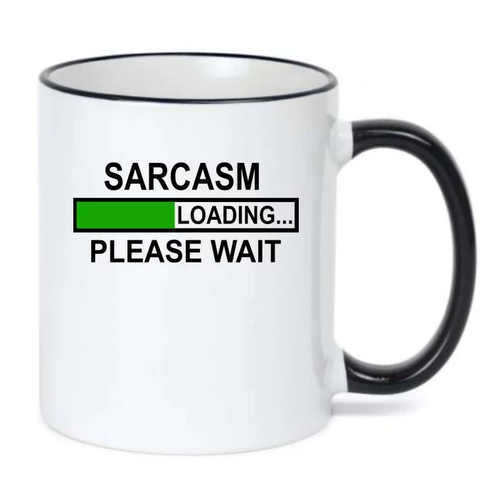 Sarcasm Loading Please Wait Black Color Changing Mug