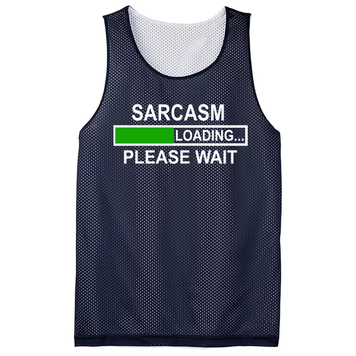 Sarcasm Loading Please Wait Mesh Reversible Basketball Jersey Tank