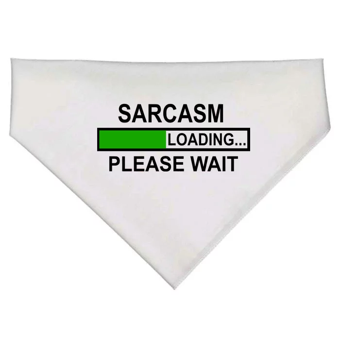 Sarcasm Loading Please Wait USA-Made Doggie Bandana