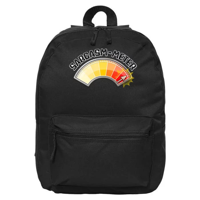 Sarcasm Meter High 16 in Basic Backpack