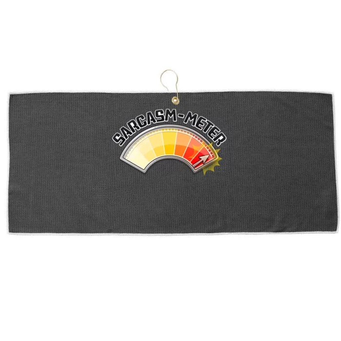 Sarcasm Meter High Large Microfiber Waffle Golf Towel