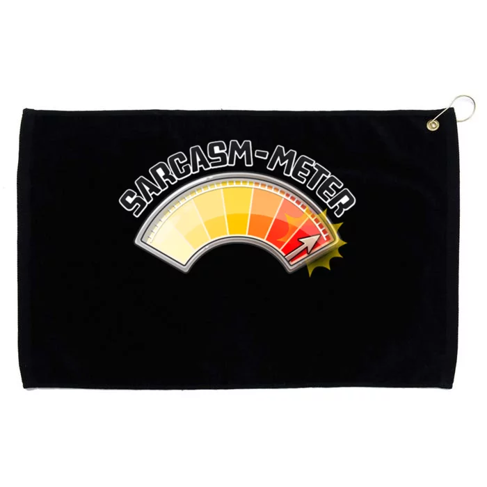 Sarcasm Meter High Grommeted Golf Towel