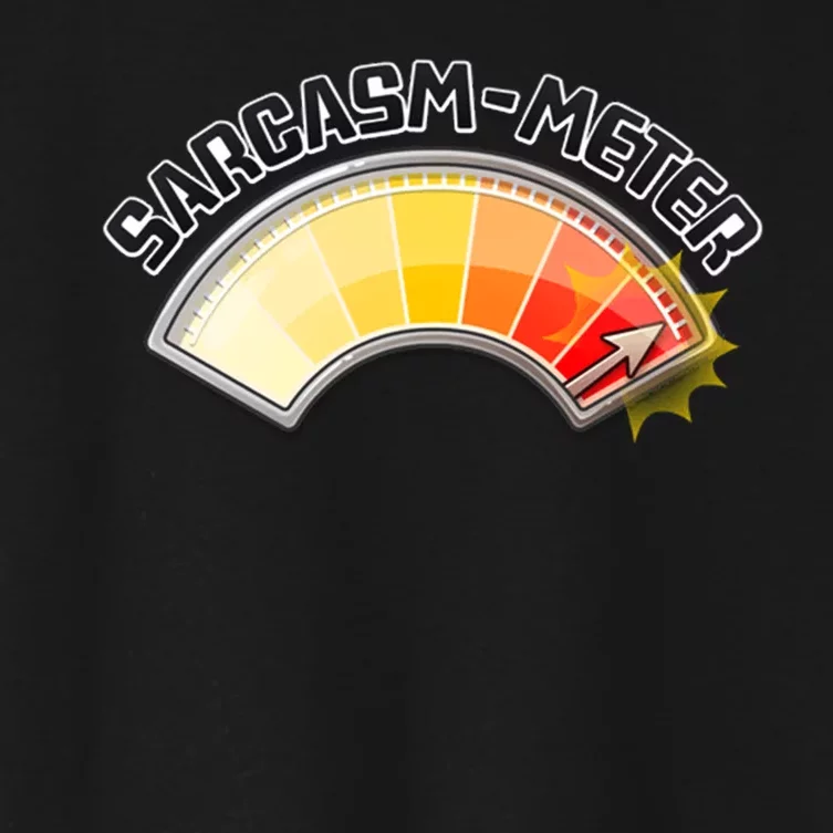 Sarcasm Meter High Women's Crop Top Tee