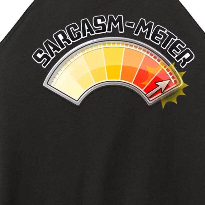 Sarcasm Meter High Women’s Perfect Tri Rocker Tank