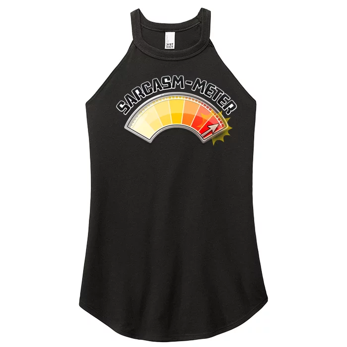 Sarcasm Meter High Women’s Perfect Tri Rocker Tank