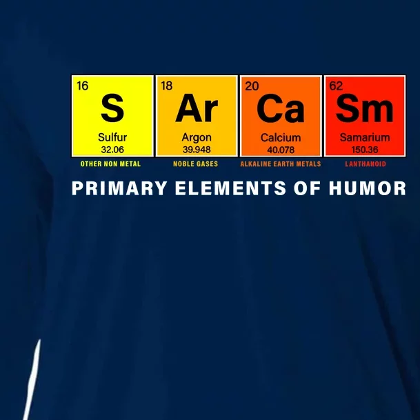 Sarcasm Primary Elements of Humor Cooling Performance Long Sleeve Crew