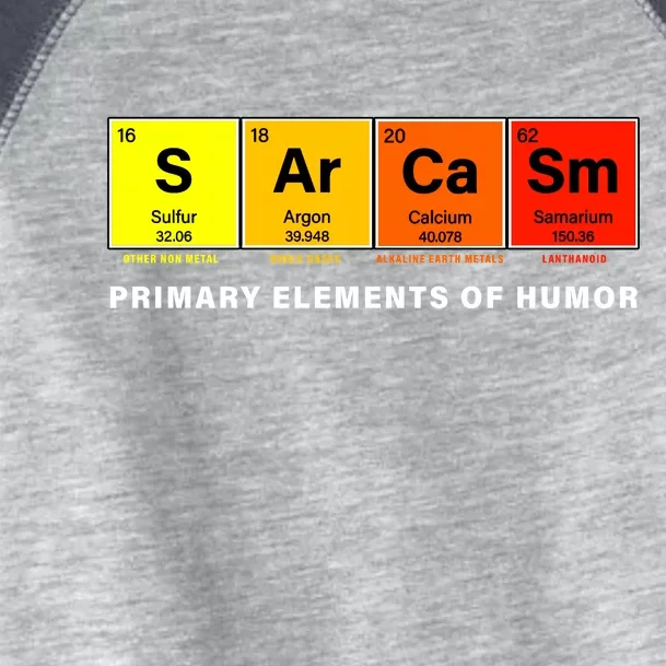 Sarcasm Primary Elements of Humor Toddler Fine Jersey T-Shirt