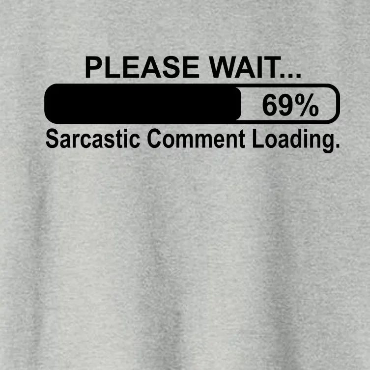 Sarcastic Comment Loading Women's Crop Top Tee