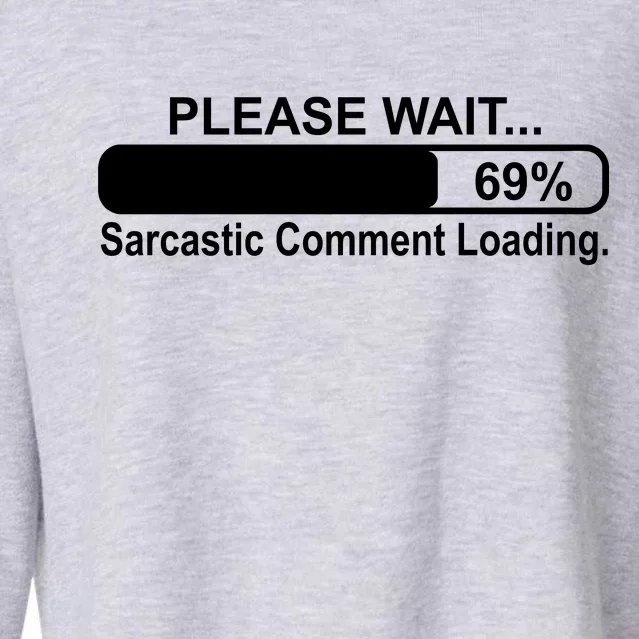 Sarcastic Comment Loading Cropped Pullover Crew