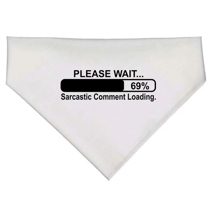 Sarcastic Comment Loading USA-Made Doggie Bandana