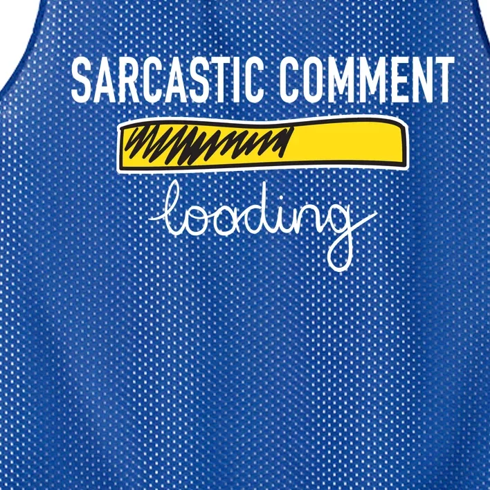 Sarcastic Comment Loading Funny Meme Mesh Reversible Basketball Jersey Tank