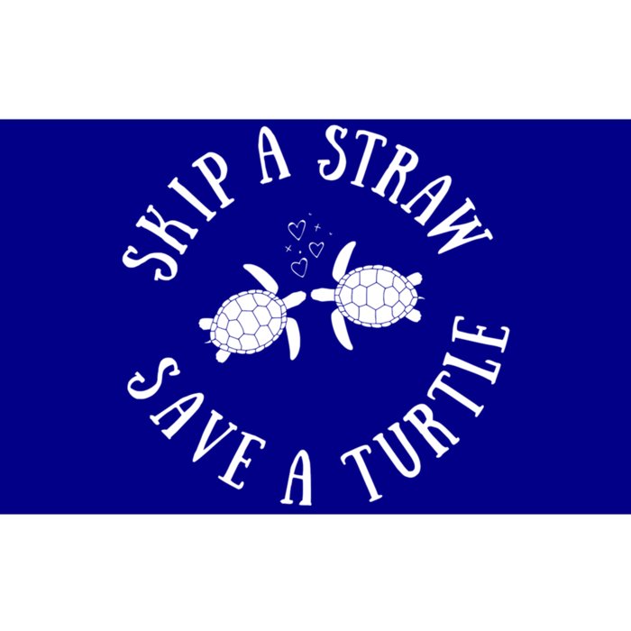 Skip A Straw Save A Turtle Cute Turtle Graphic Gift Bumper Sticker