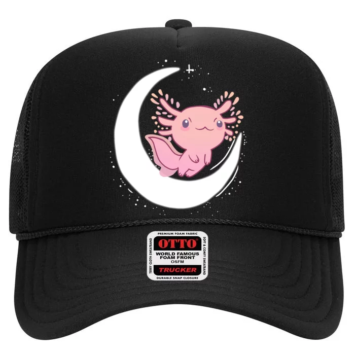 Space Axolotl High Crown Mesh Trucker Hat