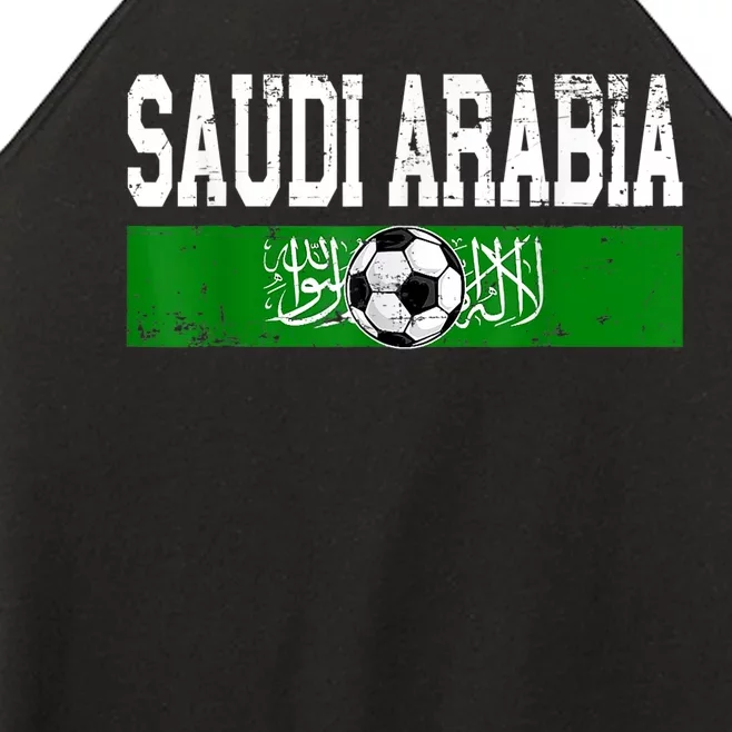 Saudi Arabia Saudis Flag Soccer Jersey Football Lovers Women’s Perfect Tri Rocker Tank