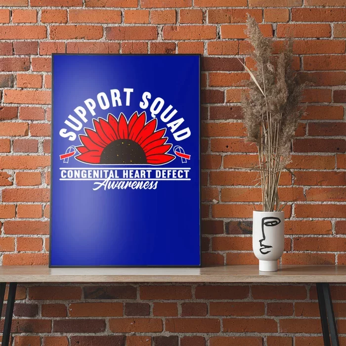 Support Awareness Squad I CHD Congenital Heart Defect Poster