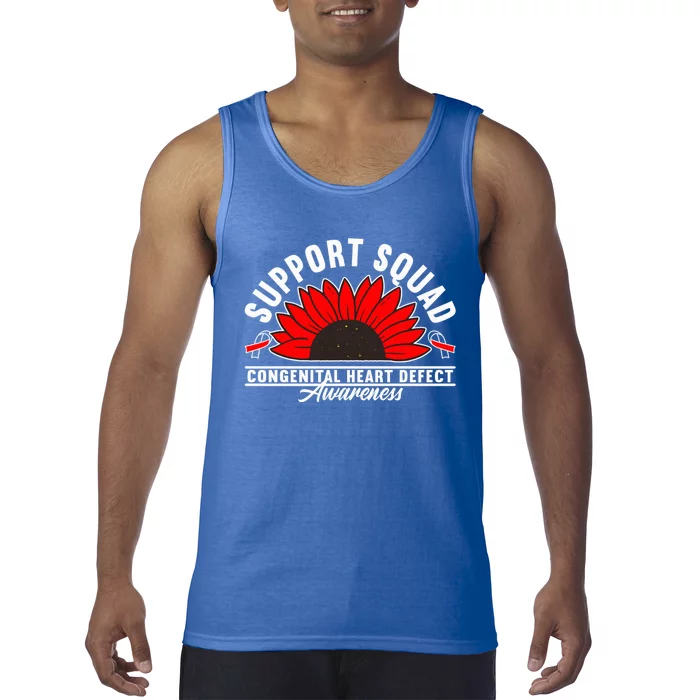 Support Awareness Squad I CHD Congenital Heart Defect Tank Top