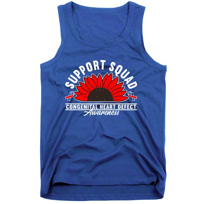 Support Awareness Squad I CHD Congenital Heart Defect Tank Top