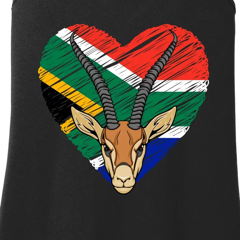 South African Springbok Flag Ladies Essential Tank