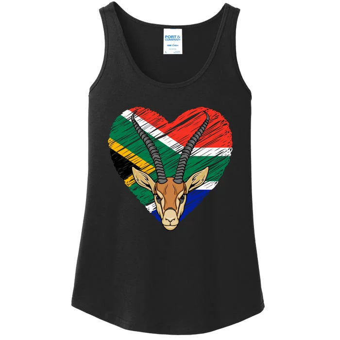 South African Springbok Flag Ladies Essential Tank