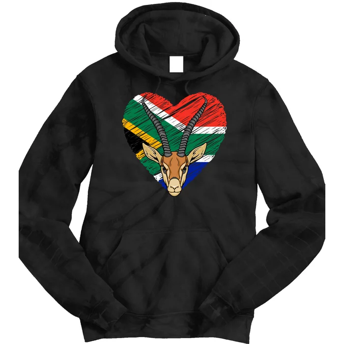 South African Springbok Flag Tie Dye Hoodie