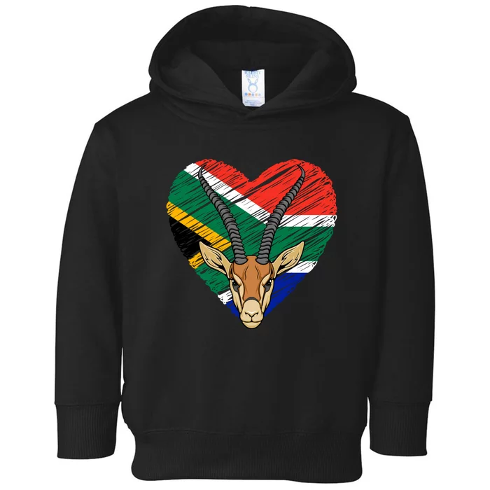 South African Springbok Flag Toddler Hoodie