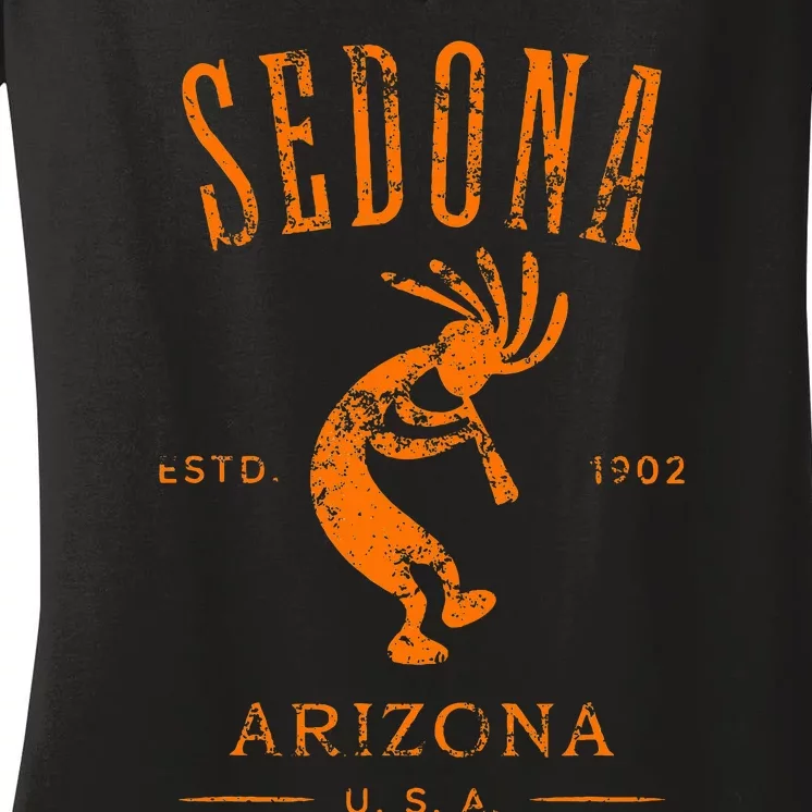 Sedona Arizona Southwestern Style Souvenir Women's V-Neck T-Shirt