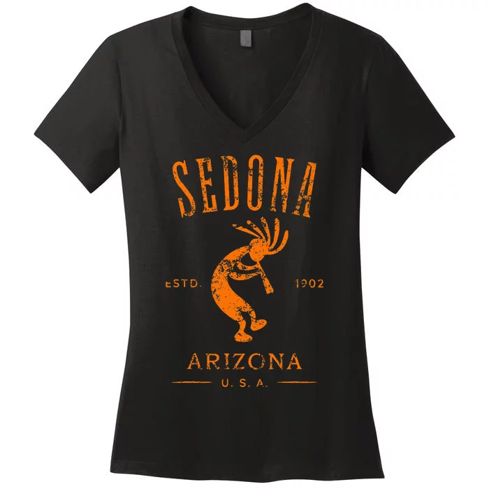 Sedona Arizona Southwestern Style Souvenir Women's V-Neck T-Shirt