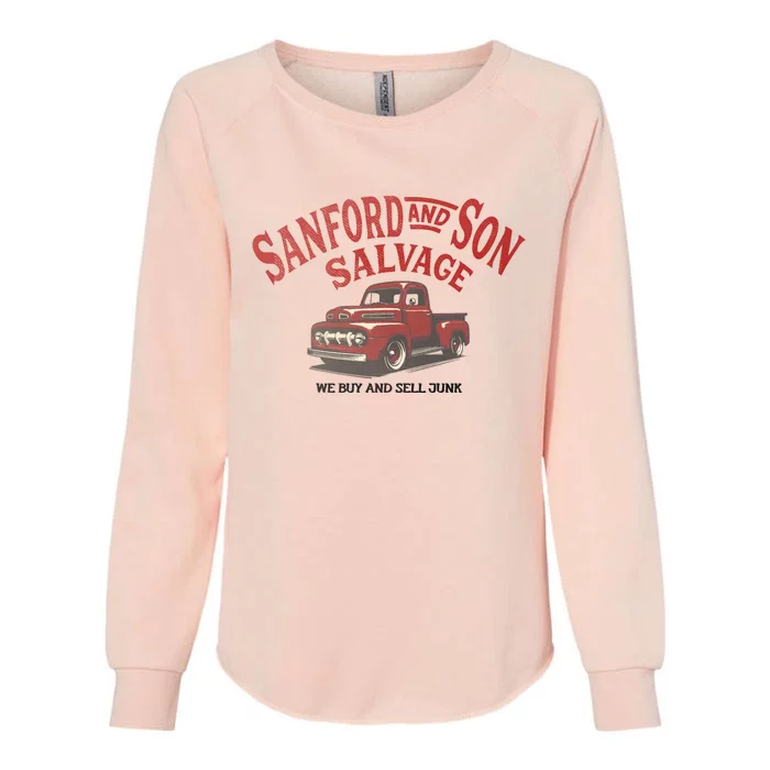 Sanford And Son Salvage Womens California Wash Sweatshirt