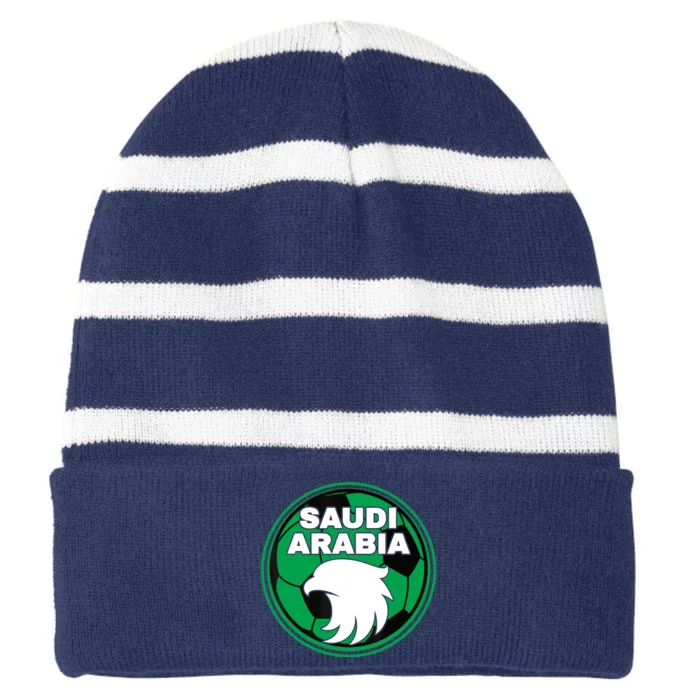 Saudi Arabia Soccer Jersey Gift Saudi Arabia Football Fans Striped Beanie with Solid Band